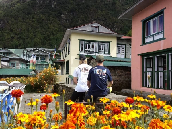 Front of teahouse post meal